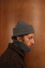 TOUR DE COU GROSSE MAILLE MED GREY