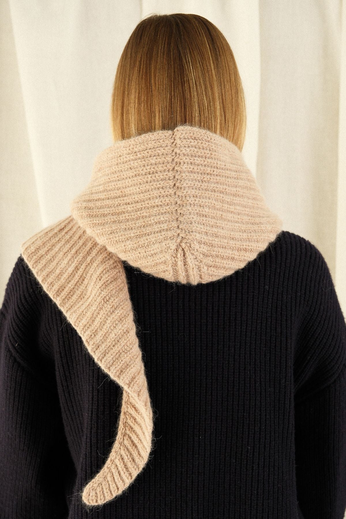 CAPUCHE ÉCHARPE PRUNE