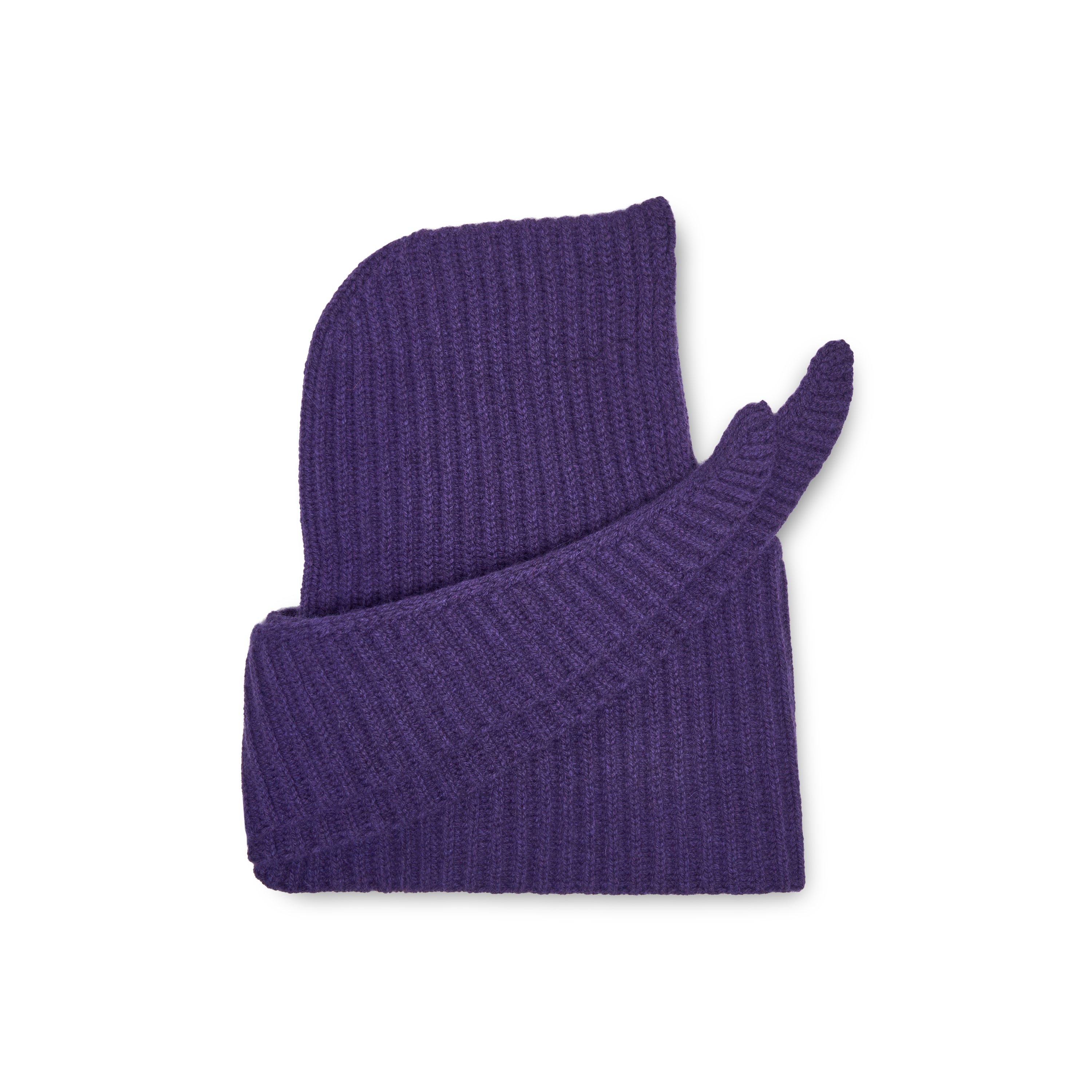 CAPUCHE ÉCHARPE PRUNE