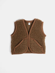 YOKOWOOL | VESTE PEPTICO ENFANT MARRON