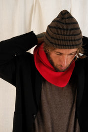 BONNET RAYE MOCHA/CHARCOAL