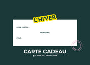 Carte-cadeau l'Hiver