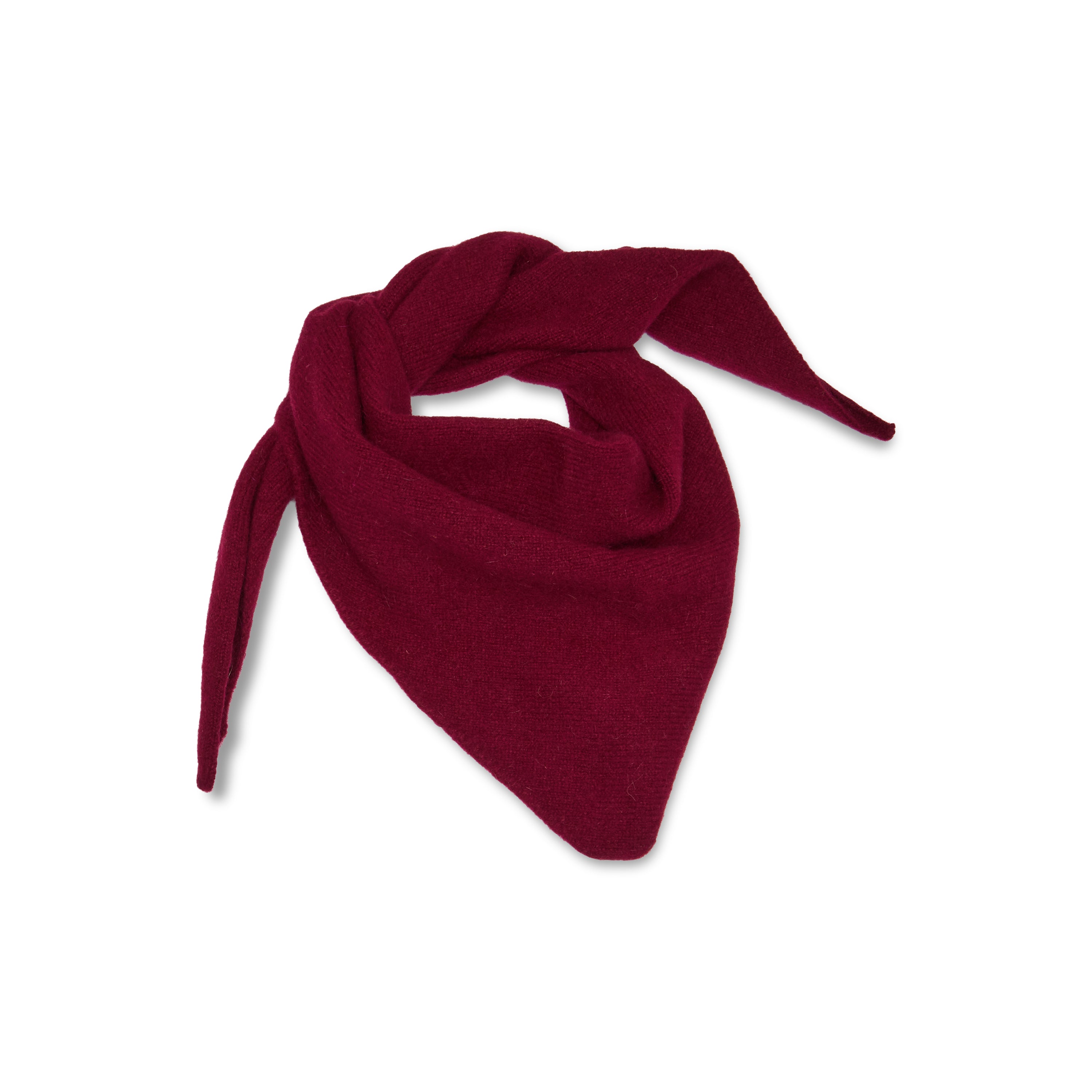 ÉCHARPE TRIANGLE BORDEAUX