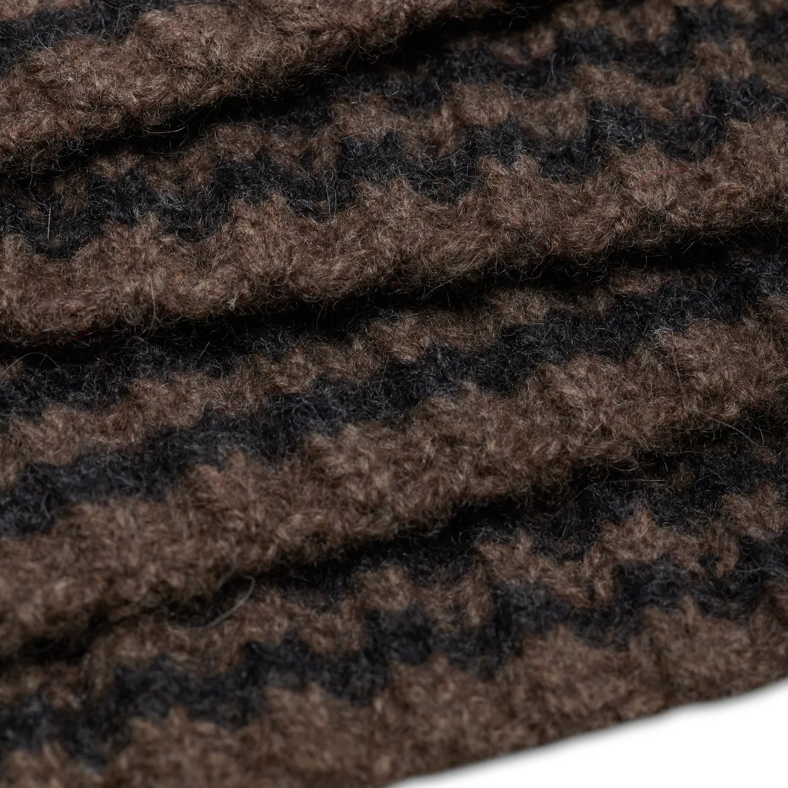 CAPUCHE  ÉCHARPE RAYEE CHARCOAL MOCHA